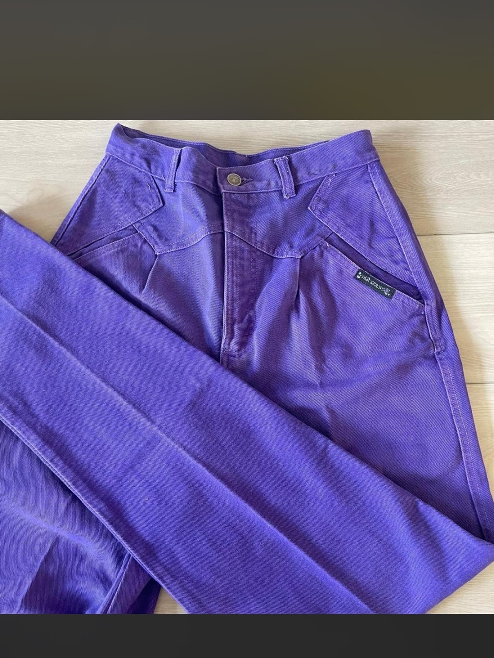 High-Rise Purple Women’s Vintage Rocky Mountain Rockies Jeans